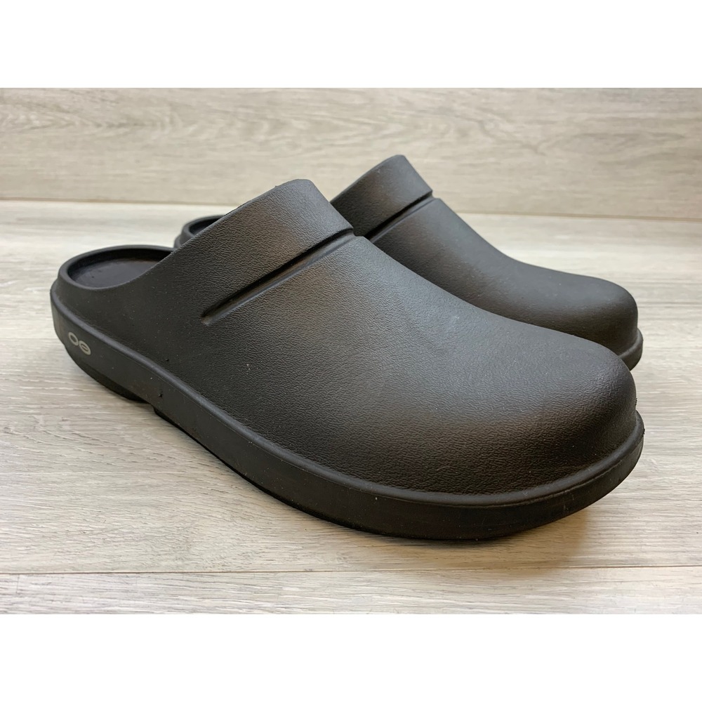 OOFOS OOcloog Black Recovery Clogs Men's 10 EU 43 Comfort Comfort Slide Shoes